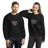 Sweatshirt Gola Redonda Unisexo Coração - My dear oraculo store